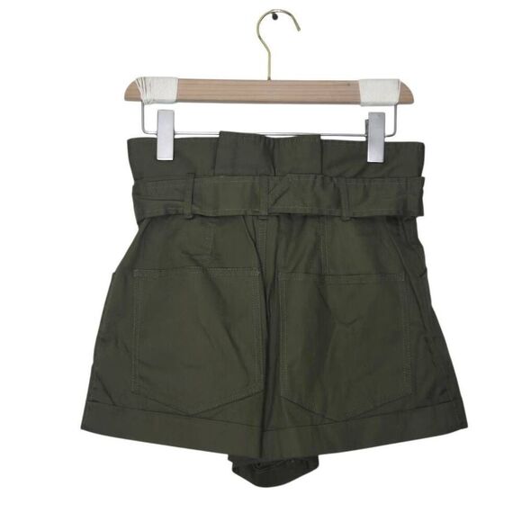Marissa Webb Dixon Paper Bag Canvas Shorts Size 2 Paper Bag High Waist - Picture 4 of 6